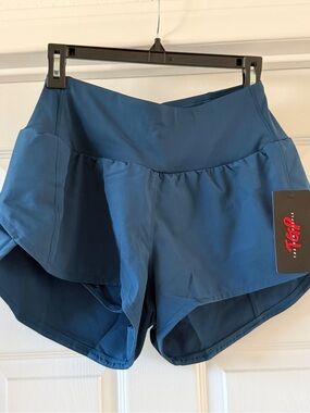 Women's Athletic Shorts in Deep Teal